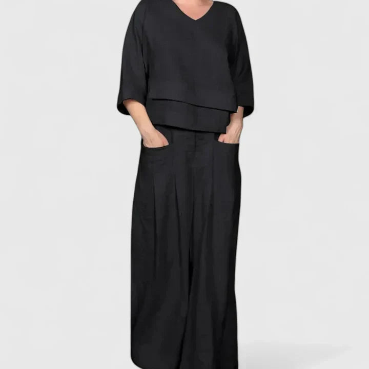 Conjunto casual de verano ligero para mujer, dos piezas cómodas, perfectas para un estilo diario fresco.