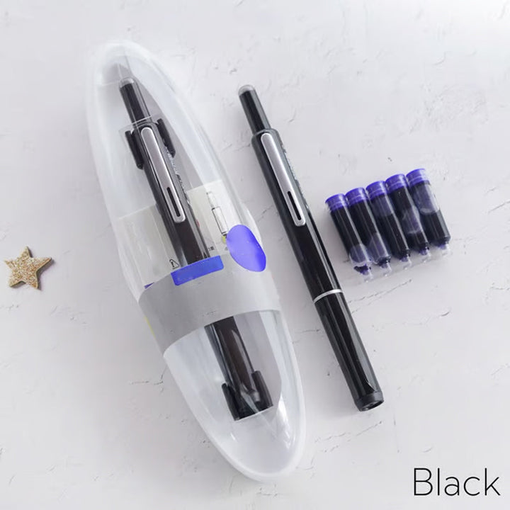 Pluma estilográfica profesional InkFlow™ retráctil, para una firma distinguida.