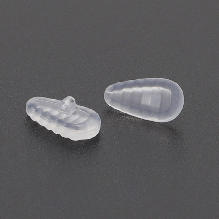 Confortable almohadilla de silicona antideslizante transparente para gafas. Repuesto universal de nariz.