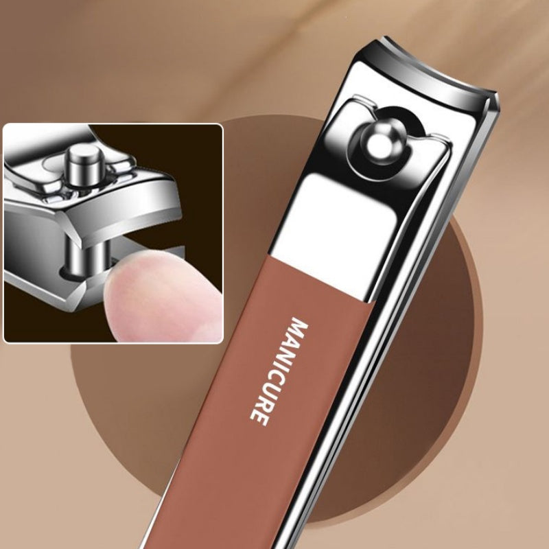 Cortauñas unisex de acero carbono en set de manicura portátil de 7 piezas. Ideal para cuidado personal y viaje.