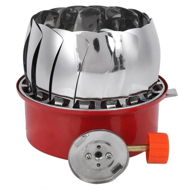 Estufa de gas para exterior robusta, confiable en tus aventuras de camping y cocina al aire libre.