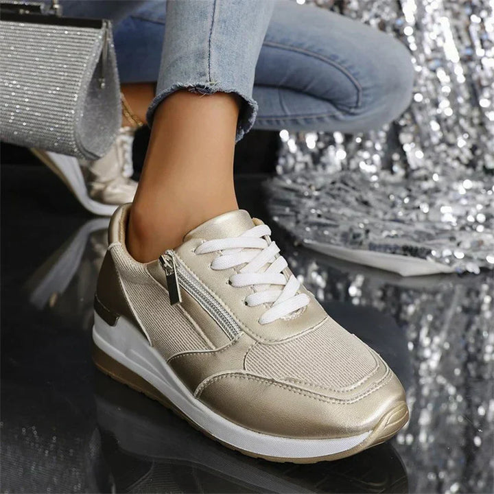 Moda femenina: Zapatillas cómodas y transpirables, perfectas para un estilo de vida activo y casual.