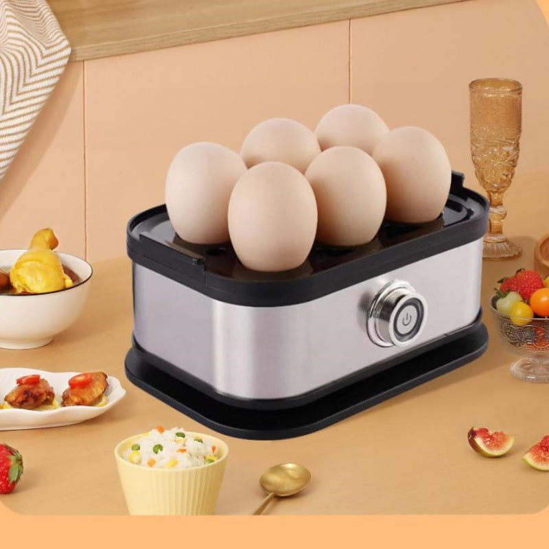 Electrodoméstico para cocinar huevos al vapor, desayuno fácil y saludable en minutos.