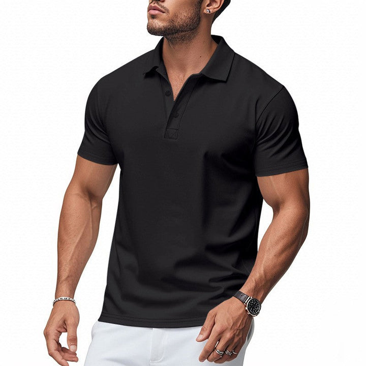 Polo de hombre con mangas cortas, cómodo y transpirable. Perfecto para uso diario o look elegante casual.