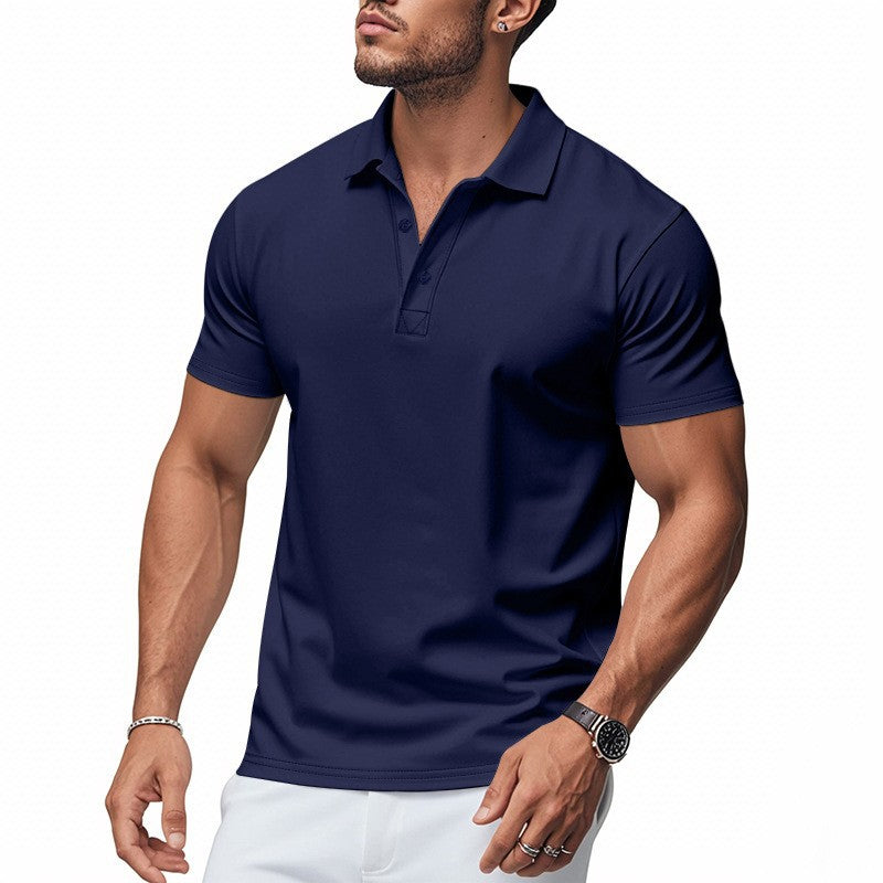 Polo de hombre de manga corta, diseño casual y transpirable. Ropa versátil para un look elegante y diario.
