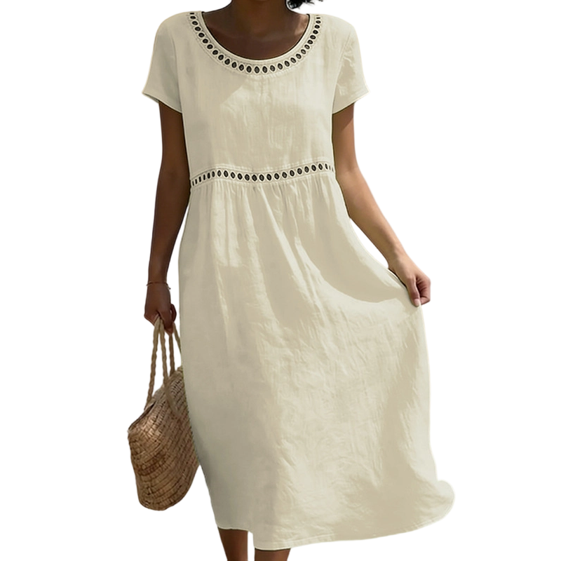 Vestido de verano midi para mujer, fresco y transpirable, el toque elegante que necesitas.
