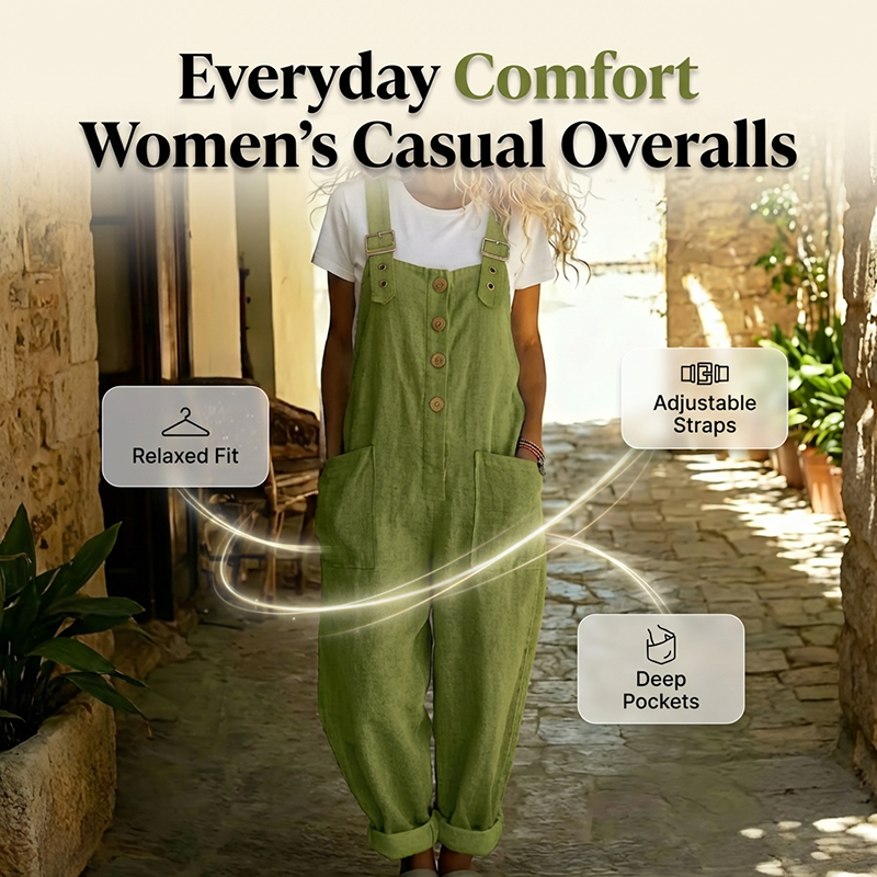 Overall de mujer cómodo y ancho, perfecto para la ropa de verano.