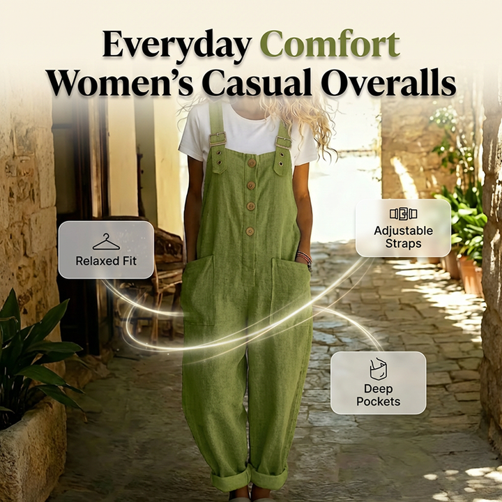 Overall de mujer cómodo y ancho, perfecto para la ropa de verano.