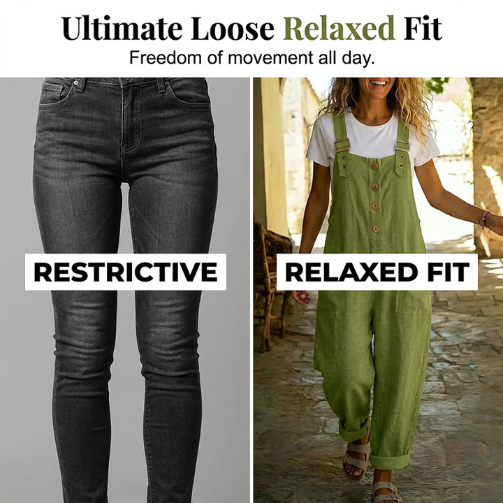 Mono verde de mujer, ancho y cómodo, ideal para el verano casual.