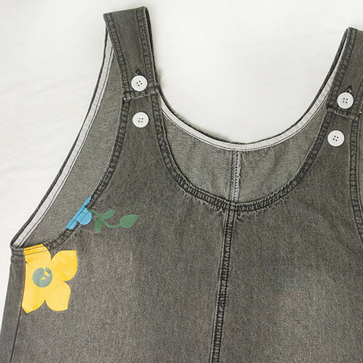 Enterizo para mujer bohemio floral, ajuste amplio y relajado, comodidad ideal para el verano.