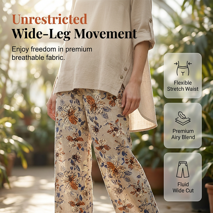 Conjunto casual de lino y algodón bohemio para mujer, cómodo y elegante, ideal para un estilo fresco de verano.