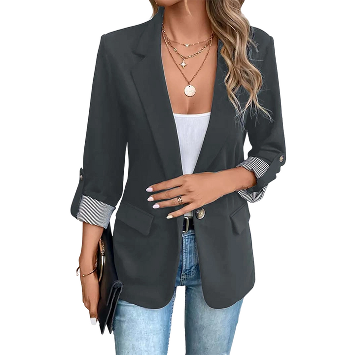 Blazer de oficina para mujer, con solapa estructurada que realza tu figura.