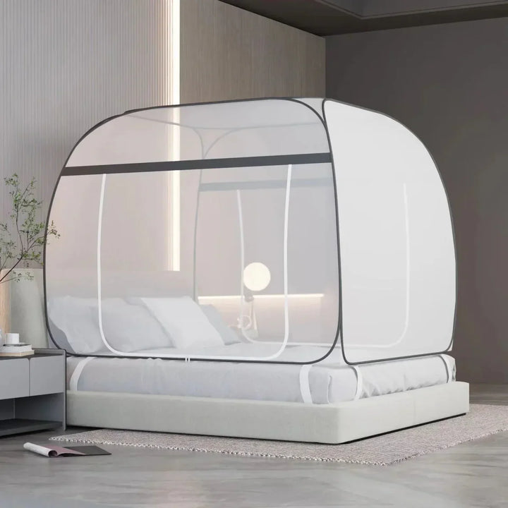Mosquitera de cama para un descanso sin insectos. Perfecta protección en verano, ideal para el hogar y dormitorio.