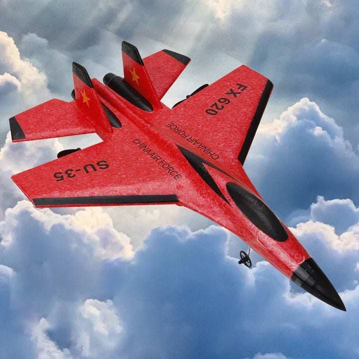 Disfruta del aire libre con el caza radiocontrolado SU-35. Vuelo emocionante en espacios abiertos.
