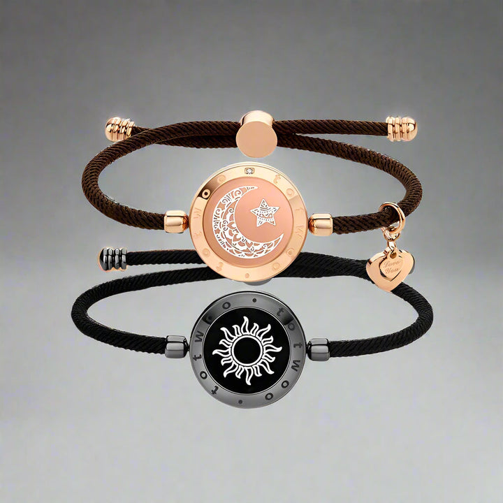 Pulseras de conexión a distancia para parejas. Luz y vibración para el amor. Un detalle romántico y tecnológico.