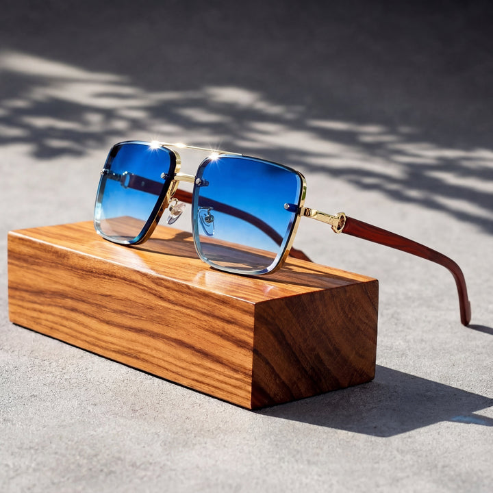 Gafas de sol aviador unisex con lentes degradados y protección UV400, ideales para verano y estilo clásico.