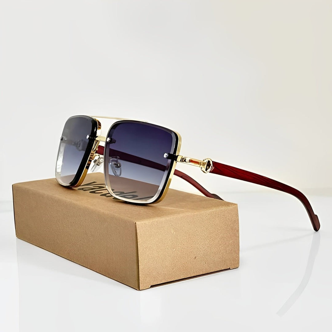 Gafas de sol aviador clásicas con montura ligera, lentes degradados y protección UV400 para un look unisex.