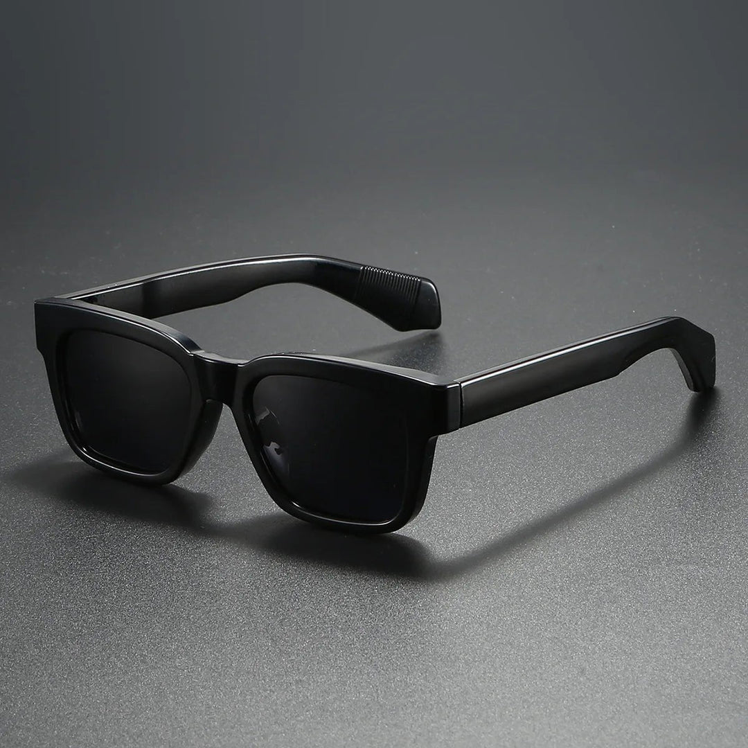 Gafas de sol polarizadas cuadradas retro, ideales para conducir, playa o verano. Montura gruesa unisex.