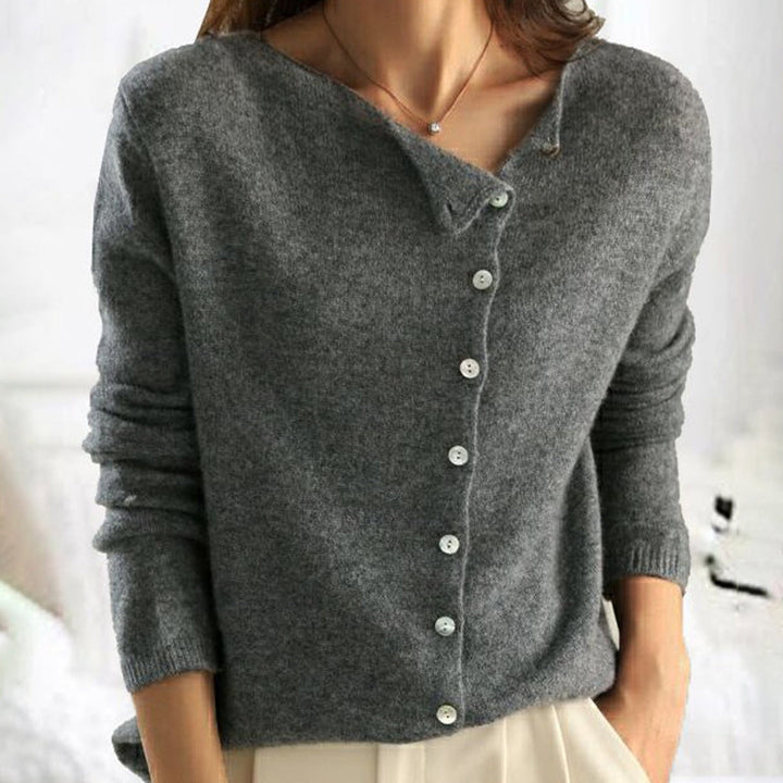 Jersey mujer cómodo y elegante de punto suave, perfecto para moda femenina en entretiempo. Ropa casual.