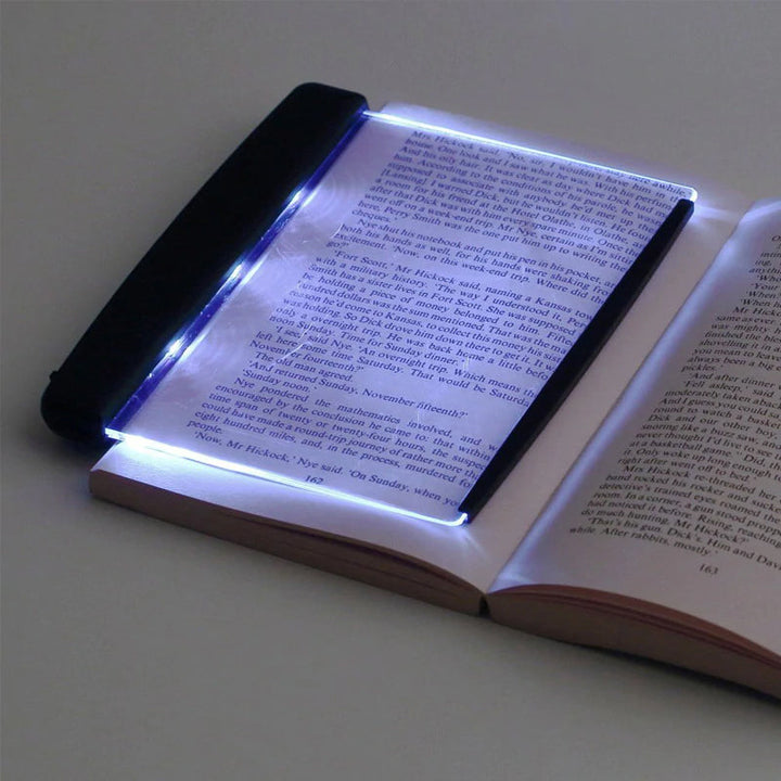 Accesorio de lectura: Luz LED compacta para libros. Perfecta para cama, viajes o lectura nocturna.