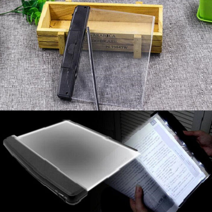 Luz LED para lectura de libros. Su diseño compacto y portátil la hace ideal para uso en casa o viajes.