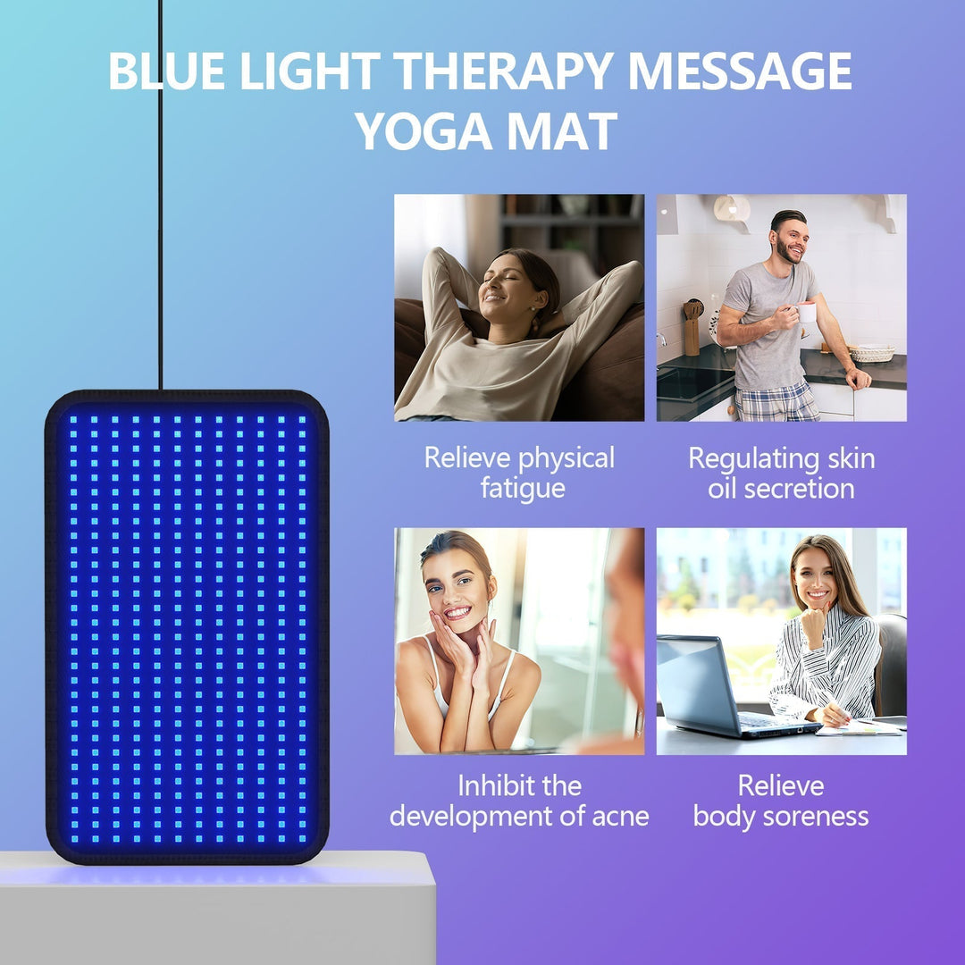 Esterilla de bronceado luz azul flexible e impermeable, opción sin UV para un solarium personal.