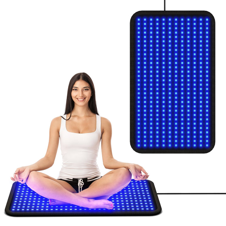 Esterilla de bronceado luz azul flexible e impermeable, perfecta para un solarium casero sin UV.