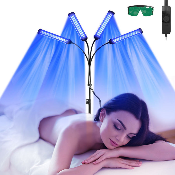 Lámpara Solárium LED 432 para bronceado profesional en casa. Disfruta un bronceado natural y saludable con doble espectro.