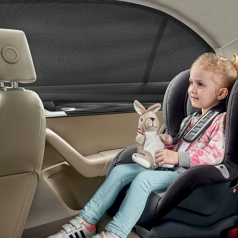 Malla protectora para ventana de coche. Red solar y antimosquitos. Esencial para verano y confort en viajes.