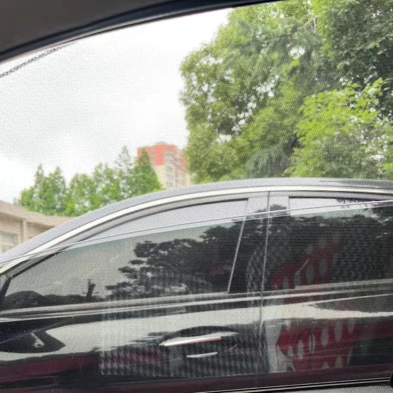 Red antimosquitos para ventanas de coche. Mantiene insectos fuera y permite ventilación en viajes de verano.