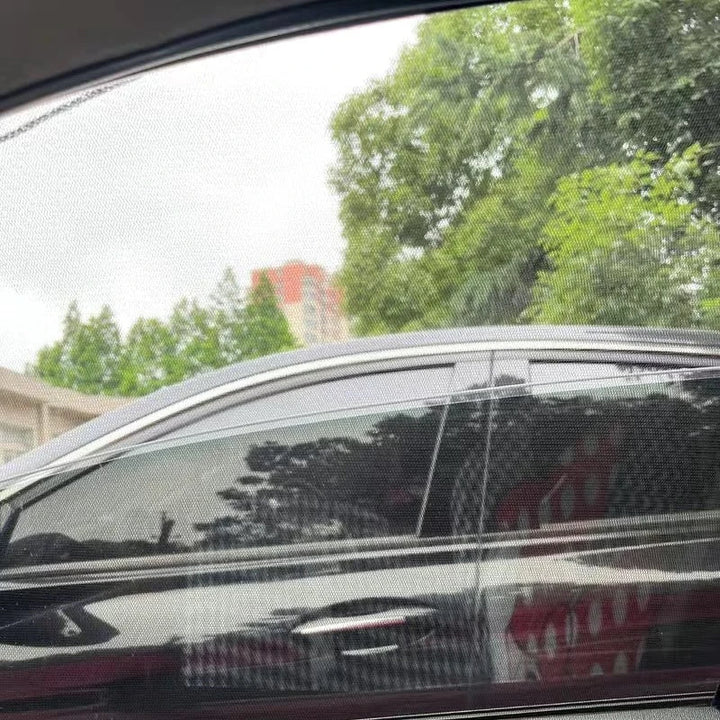 Red antimosquitos para ventanas de coche. Mantiene insectos fuera y permite ventilación en viajes de verano.