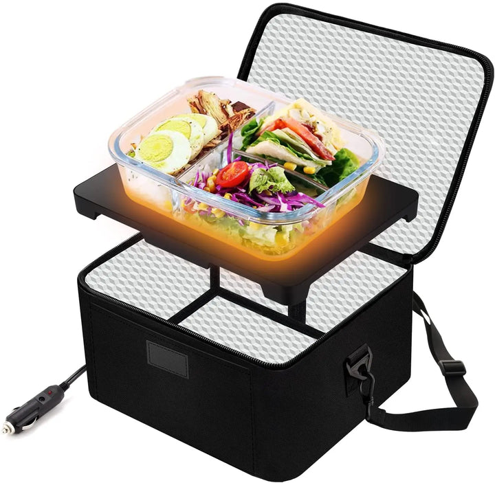 Caja de almuerzo eléctrica portátil para calentar comida. Ideal para oficina, coche y camión. Almuerzo caliente.