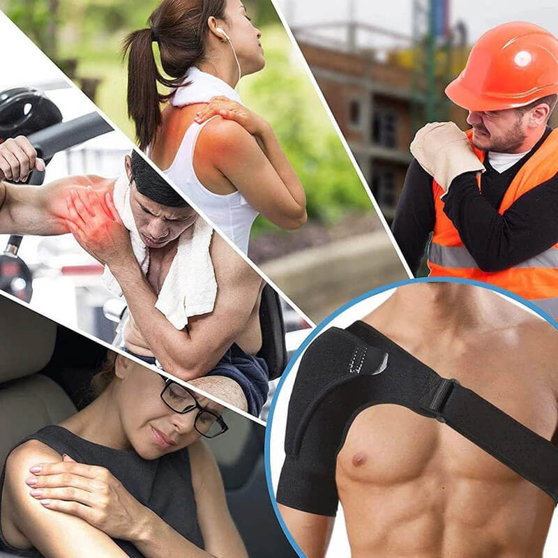 Diseño unisex del soporte de hombro con compresión, ayuda en la recuperación y el dolor post-lesión.