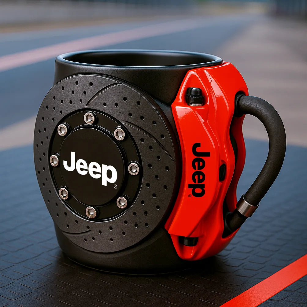 Taza en forma de disco de freno, el gadget automotriz perfecto para ti.