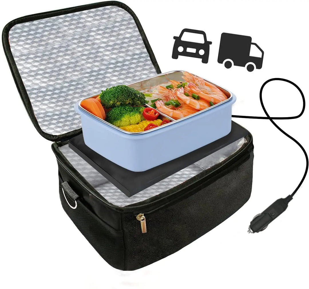 Sistema de calentamiento rápido en la caja de almuerzo eléctrica. Comida caliente en minutos para tu almuerzo.
