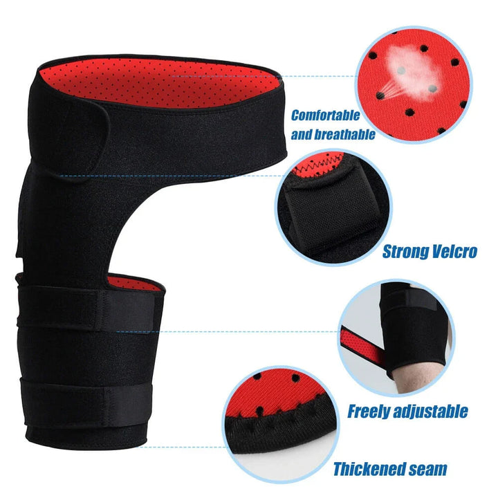 Estabilizador de cadera unisex ortopédico, ideal para soporte lumbar, dolor articular y recuperación deportiva.