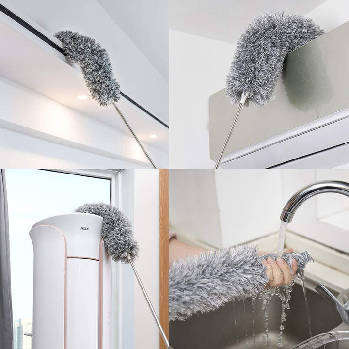 Consigue una limpieza profunda con este plumero telescópico. Elimina polvo y alérgenos en todo el hogar.