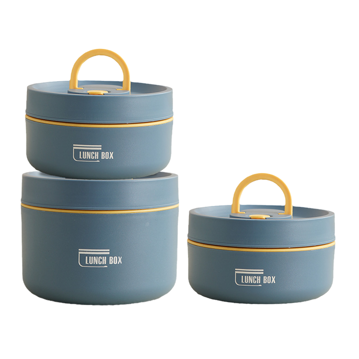 Fiambrera multicapa con bolsa de transporte, elegante y funcional para tus comidas.