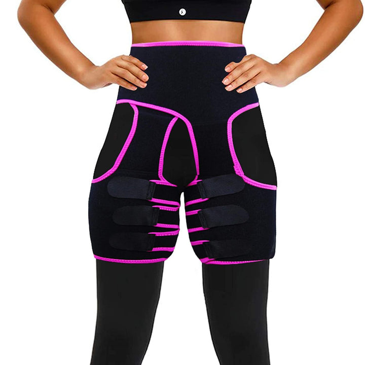 Faja de compresión de talle alto para mujer, soporte en muslos y silueta mejorada.