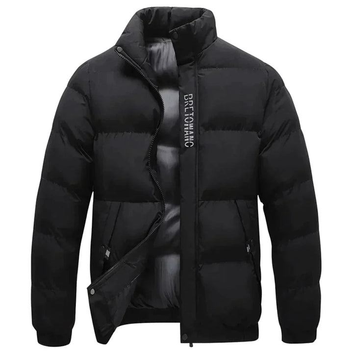 Abrigo térmico de poliéster para hombre, impermeable y cortavientos, con capucha. Perfecto para el invierno casual.