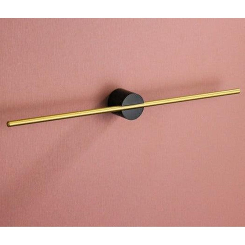 Toallero de pared, barra recta bicolor, accesorio de baño moderno para organización eficiente.
