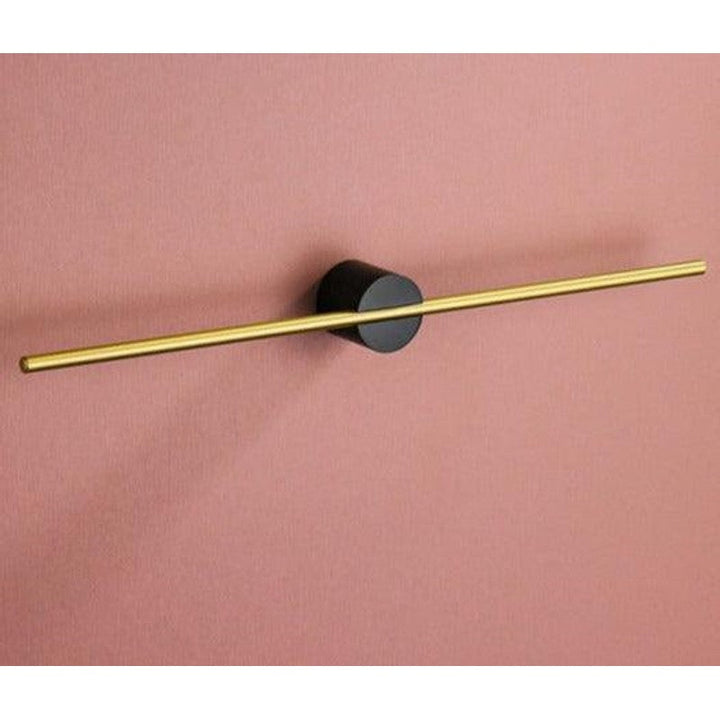 Toallero de pared, barra recta bicolor, accesorio de baño moderno para organización eficiente.