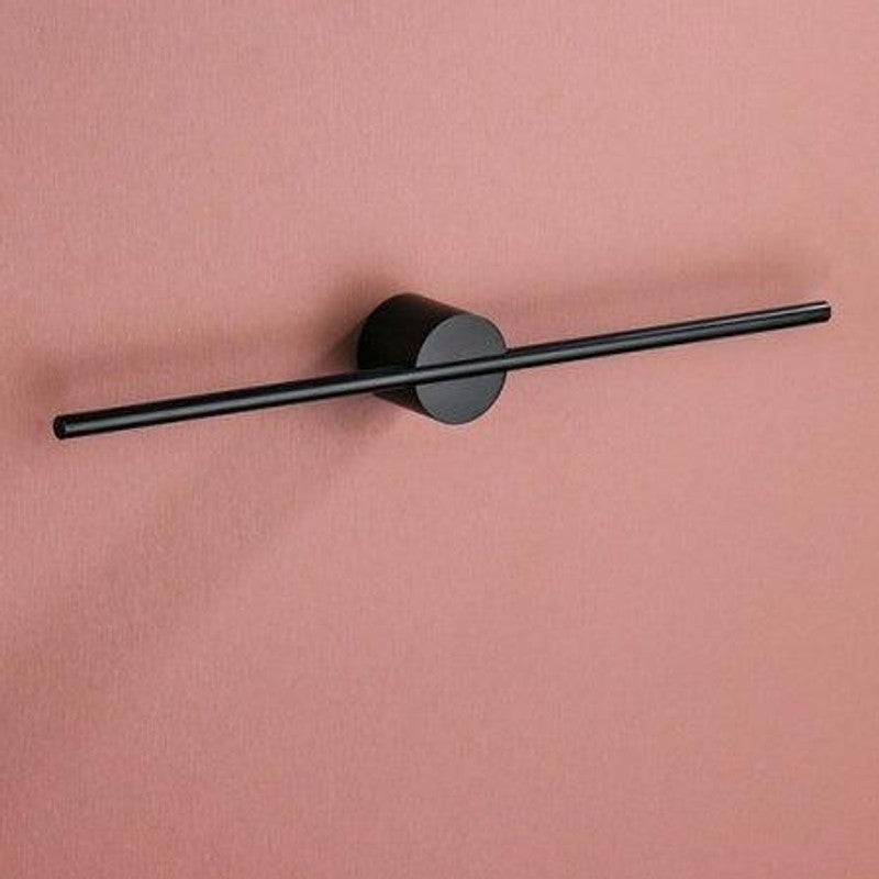 Toallero de barra recta bicolor de pared, diseño moderno que optimiza el espacio en tu baño.