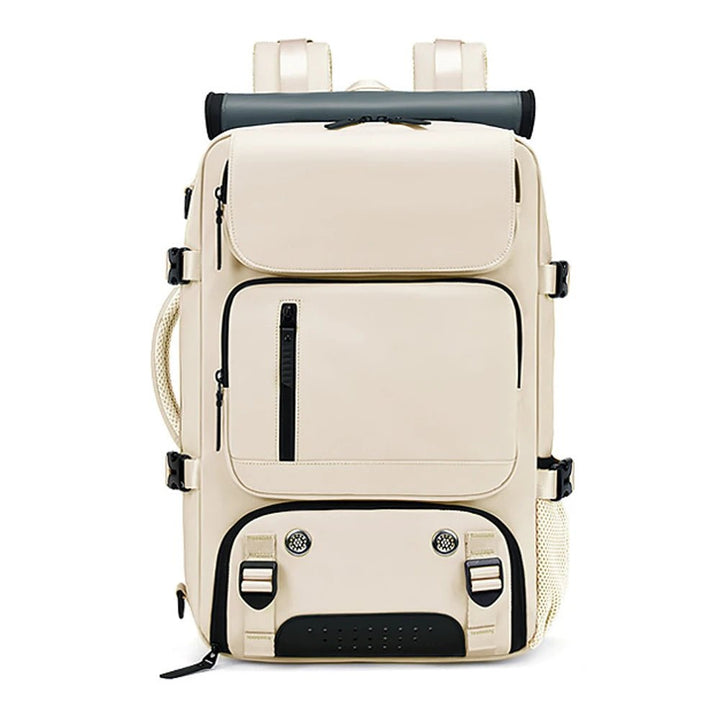 Mochila todo en uno: viaje, impermeable, puerto USB, antirrobo y compartimento para zapatos. Lista para la aventura.
