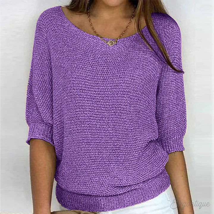 Suéter de mujer para otoño/invierno. Un básico versátil que ofrece estilo y suavidad en cada ocasión.