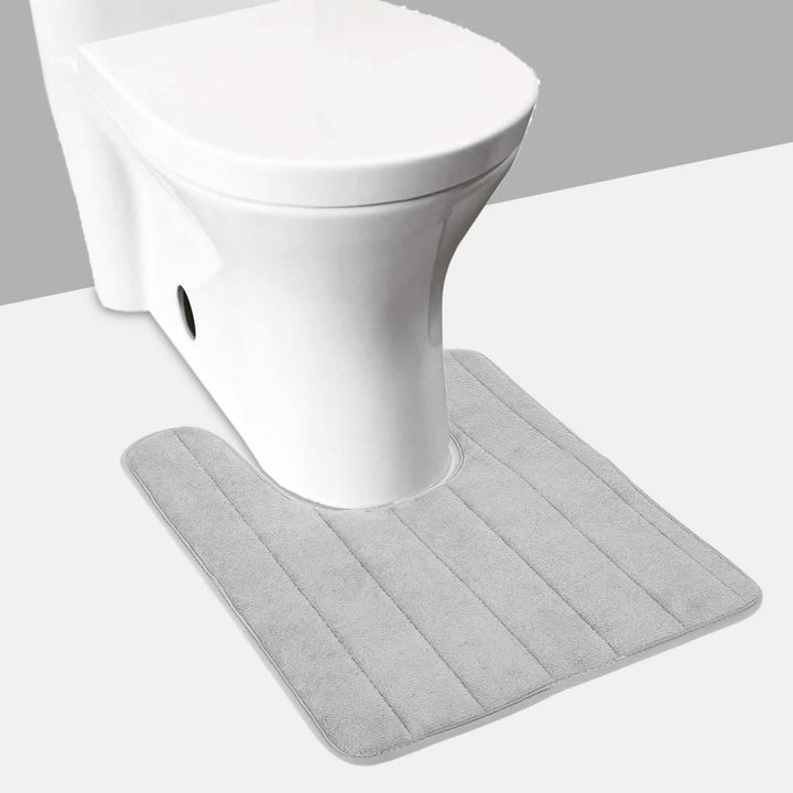Alfombrilla en U para baño, antideslizante, protege de caídas, suave al tacto.