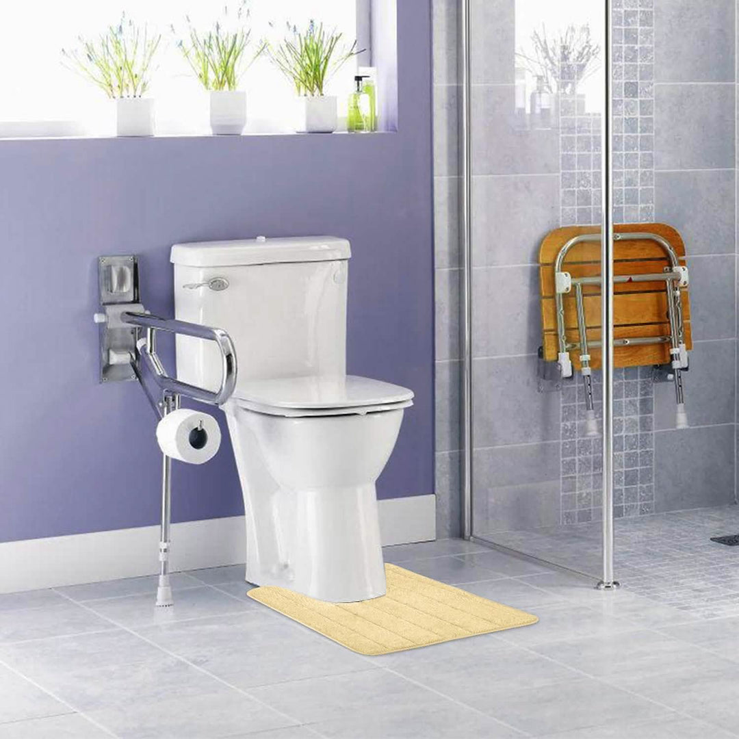 Alfombrilla para baño, antideslizante en U, suave y decorativa para tu hogar.