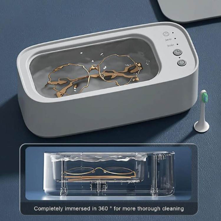 Máquina de limpieza ultrasónica para gafas, relojes y pulseras. Garantiza un mantenimiento profesional y brillo duradero.