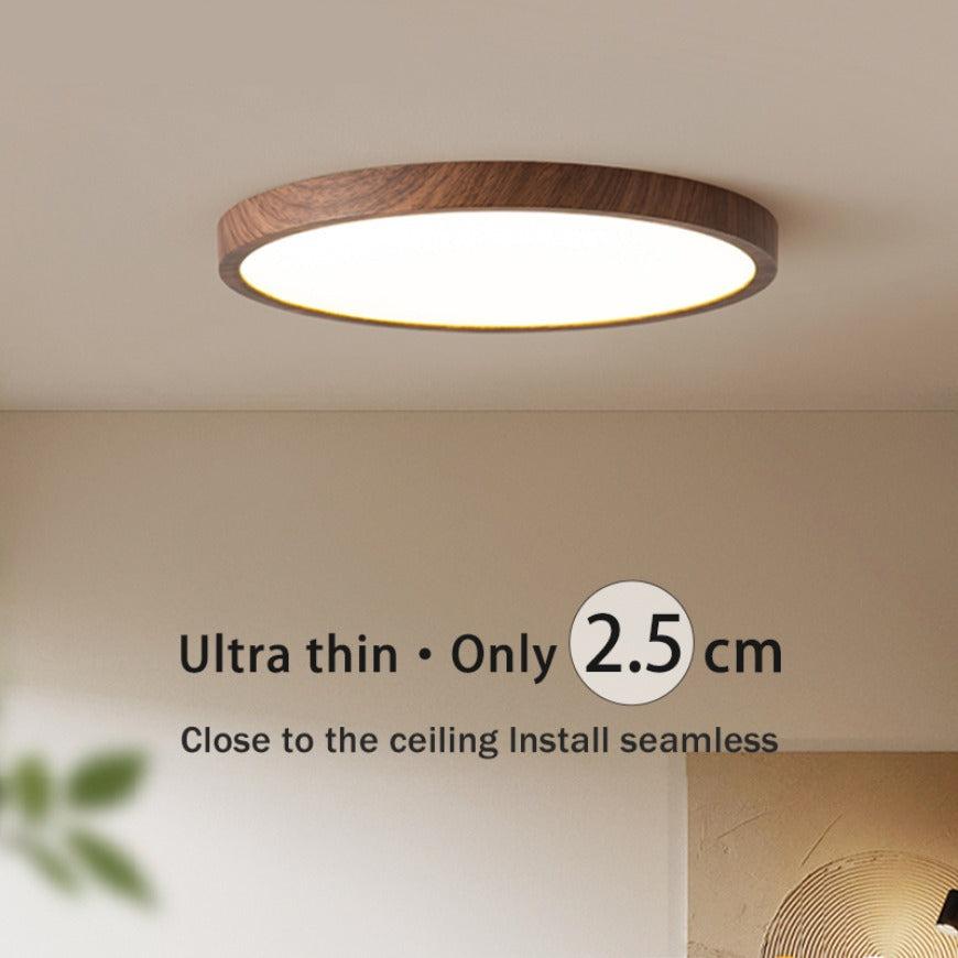 Luz de techo LED ultradelgada y circular. Iluminación moderna para cualquier espacio, eficiencia energética.