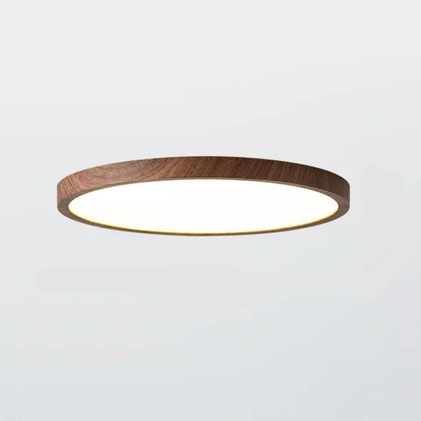 Luz de techo LED circular ultradelgada, fácil de instalar. Iluminación moderna y eficiente para dormitorios.